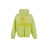 Tape Type Hettegenser med revne lommer og tape-design, oversized «Fluo Yellow» 744441TOVB17204