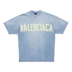 Tape Type-t-skjorte med tapedesign, medium passform «Faded Blue» 739784TOVA94530