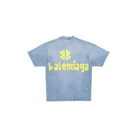 Tape Type-t-skjorte med tapedesign, medium passform «Faded Blue» 739784TOVA94530
