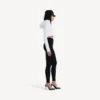 Techwear-cocoon-hettegenser for kvinner i hvitt