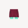 Techwear-shorts for menn i burgunder/aqua