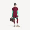 Techwear-shorts for menn i burgunder/aqua