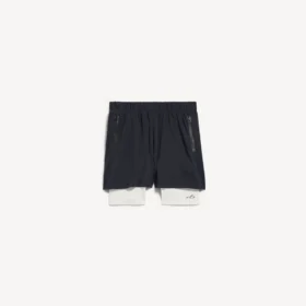 Techwear-shorts for menn i marineblå/hvit