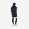 Techwear-shorts for menn i marineblå/hvit