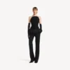 Tettsittende bustier-top for kvinner i svart