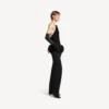 Tettsittende bustier-top for kvinner i svart