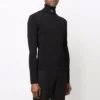 Tettsittende turtleneck-genser «Black» 682003T51751000
