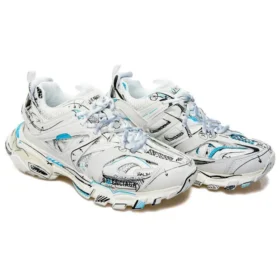Track 1.0 Sneakers «White Blue Mesh and Nylon Graffiti» 542023W3SRA9014