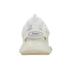 Track Clear Sole Low Mesh Nylon Sneakers, hvite 647742W3BM19000