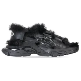 Track-sandaler «Fake Fur Black» 668560W3CQ31000