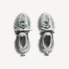 Track-sneaker med snøring i grått/gult/hvitt/marineblått