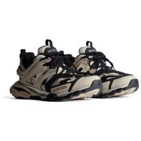 Track Sneakers «Beige og svart mesh og nylon» 542436W3AC48071