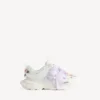 Track-sneakers for kvinner i hvitt/rosa