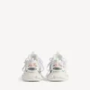 Track-sneakers for kvinner i hvitt/rosa