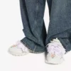 Track-sneakers for kvinner i hvitt/rosa