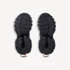 Track-sneakers med snørebånd i svart/oransje