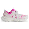 Track Sock-sneakers «Hvit og neonrosa strikk og nylon» 736328W3SKC9055