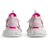 Track Sock-sneakers «Hvit og neonrosa strikk og nylon» 736328W3SKC9055
