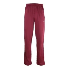 Treningsbukser med broderte paneler «Burgundy White» 601609TGV046260