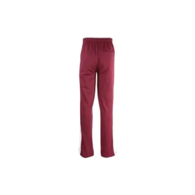 Treningsbukser med broderte paneler «Burgundy White» 601609TGV046260