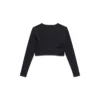 Treningstøy, langermet sports-BH «Black» 7932814E2B91081