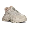 Triple S «Fake Fur – Beige» 668562W3CQ59710