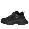 Triple S «Fake Fur – svart» 668562W3CQ51000