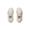Triple S Logotype Sneaker «White and Pink Technical Material» 654251W2FAB9050