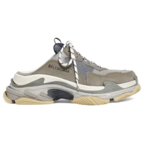 Triple S Mules «Grey Blue Double Foam and Mesh» 755687W3SM11259