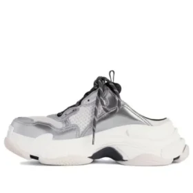 Triple S Mules «Silver» 755686W2FWM8191