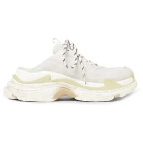Triple S Mules «White Double Foam and Mesh» 755686W3SM29097