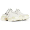 Triple S Mules «White Double Foam and Mesh» 755686W3SM29097