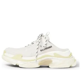 Triple S Mules «White Double Foam and Mesh» 755687W3SM29097