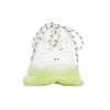Triple S-sneaker «Clear Sole – hvit fluo-gul» 541624W2FR19073