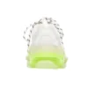 Triple S-sneaker «Clear Sole – hvit fluo-gul» 541624W2FR19073