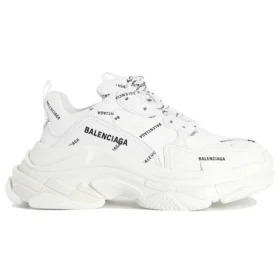 Triple S-Sneakers «All Over Logo – hvit» 524039W2FA19010