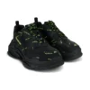 Triple S-Sneakers «Allover Logo – svart og fluorescerende gul» 536737W2FA11070