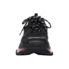 Triple S-Sneakers «Clear Sole – svart, rosa, neon» 541624W2FR11053