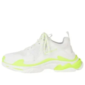 Triple S-Sneakers «Hvit fluorescerende gul» 524039W2CA37390