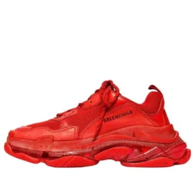 Triple S-sneakers med gjennomsiktig såle «Red» 541624W2CE16500