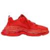 Triple S-sneakers med gjennomsiktig såle «Red» 541624W2CE16500