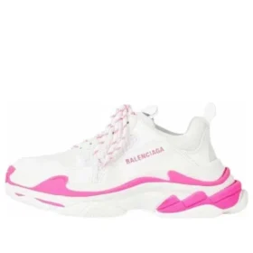 Triple S-Sneakers «White Fluo Pink» 536737W2CA35390
