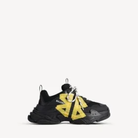 Triple S Tape Type sneaker for kvinner i svart/gult