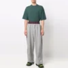Trompe L’oeil joggebukse med dobbelt linning «Red Grey» 662627TKM366100