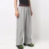 Trompe L’oeil joggebukse med dobbelt linning «Red Grey» 662627TKM366100