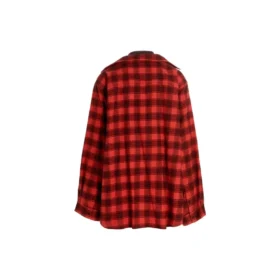 Trompe L’oeil rutete skjorte og T-skjorte «Red Navy» 699371TNM256167