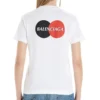 Trykk Rund hals, korte ermer, hvit 612964TIV799000