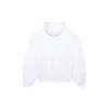Trykt hettegenser, sport, unisex, hvit 641679TJVI69040