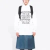 Trykt hettegenser, sport, unisex, hvit 641679TJVI69040