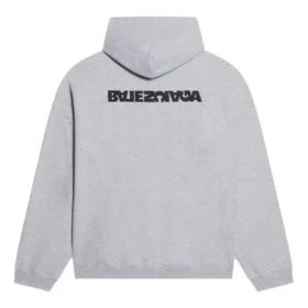 Turn-hettegenser med vid passform «Heather Grey Black» 674986TLVB41167